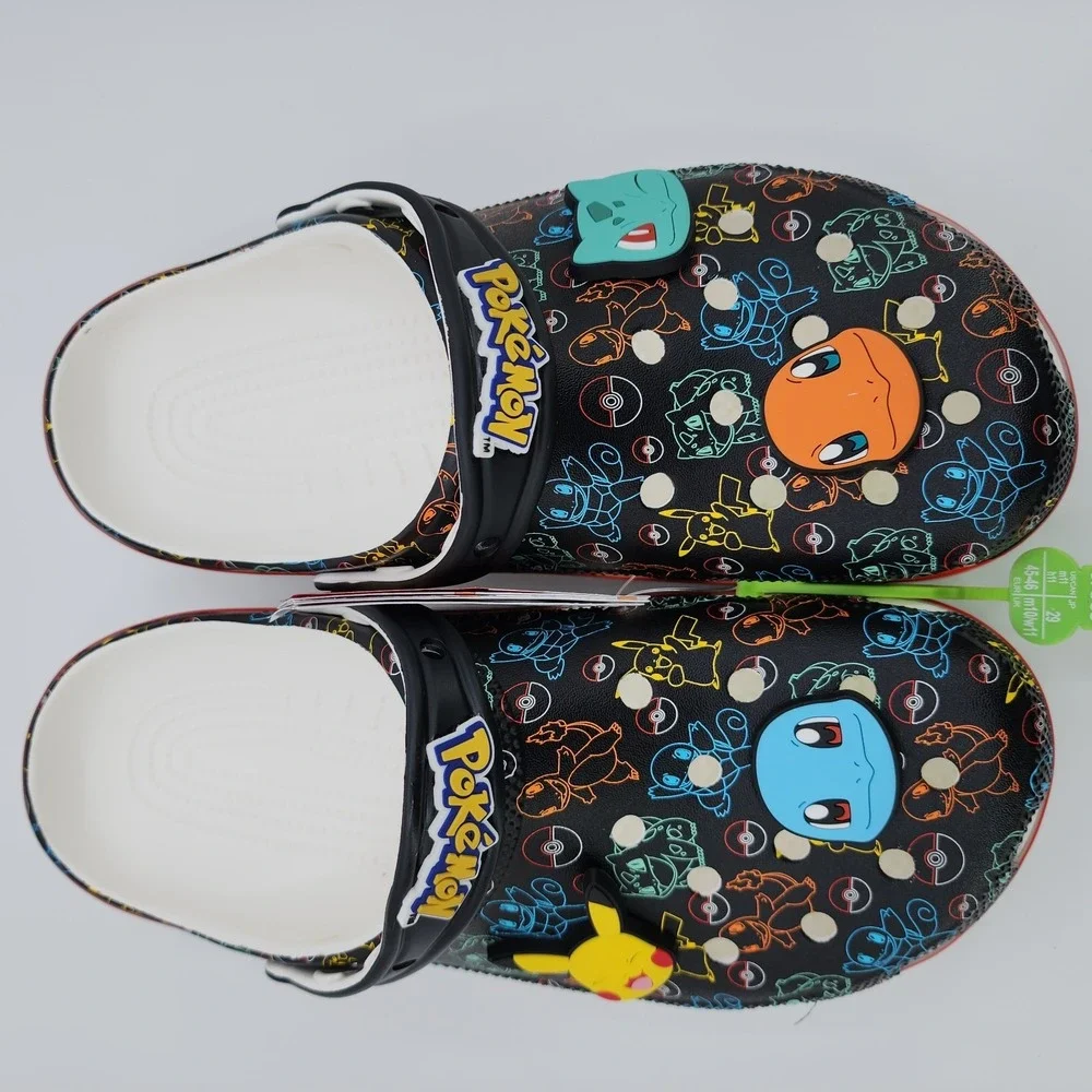 Crocs x Pokemon Pokemon Starters Classic Clog Mens Size 11‎ with Charms NEW